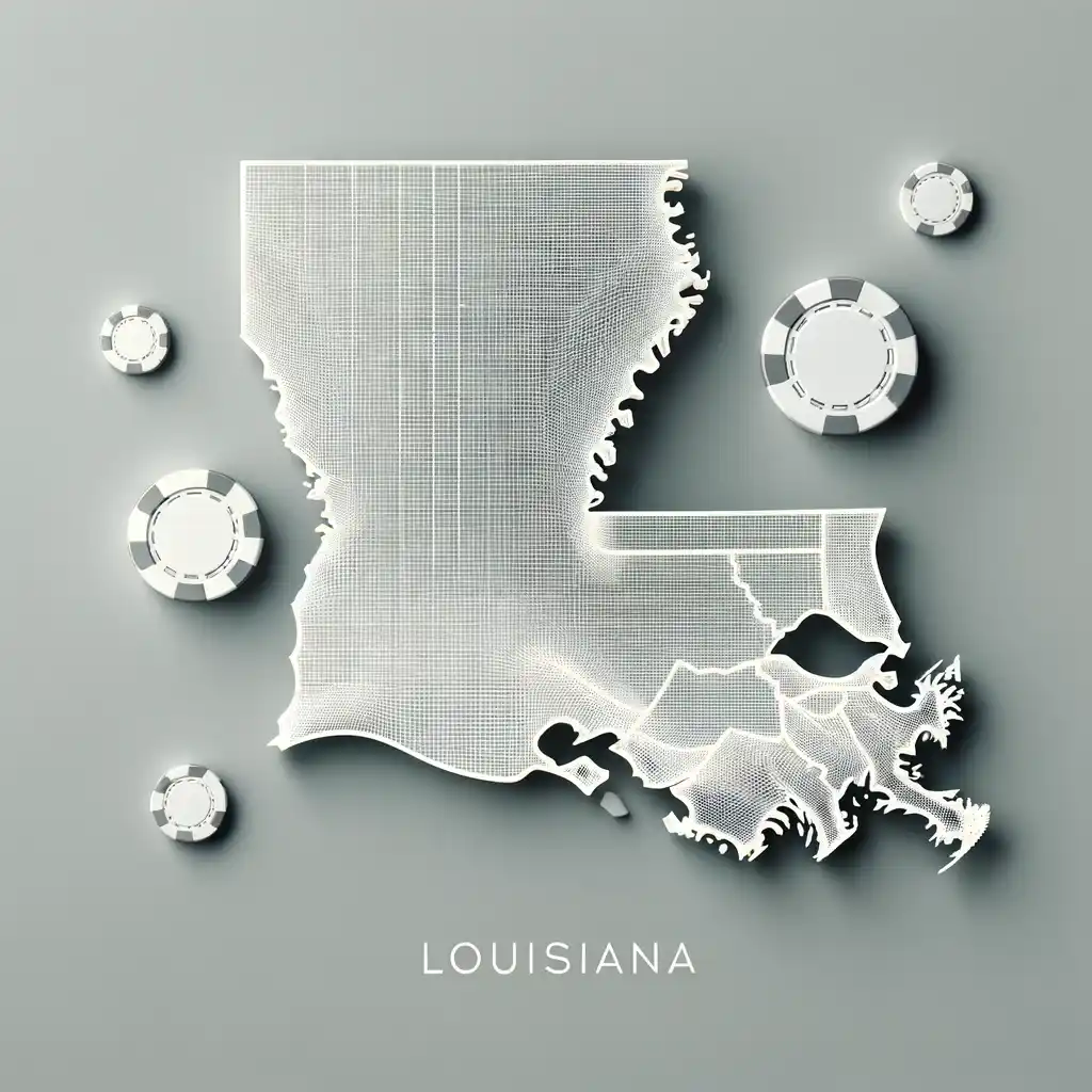 louisiana state map and online poker