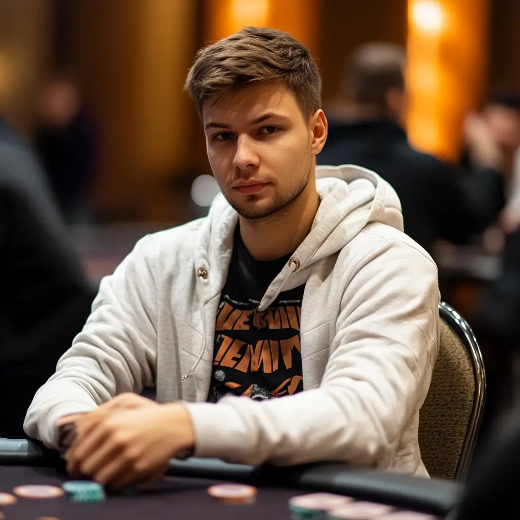 Russian poker player