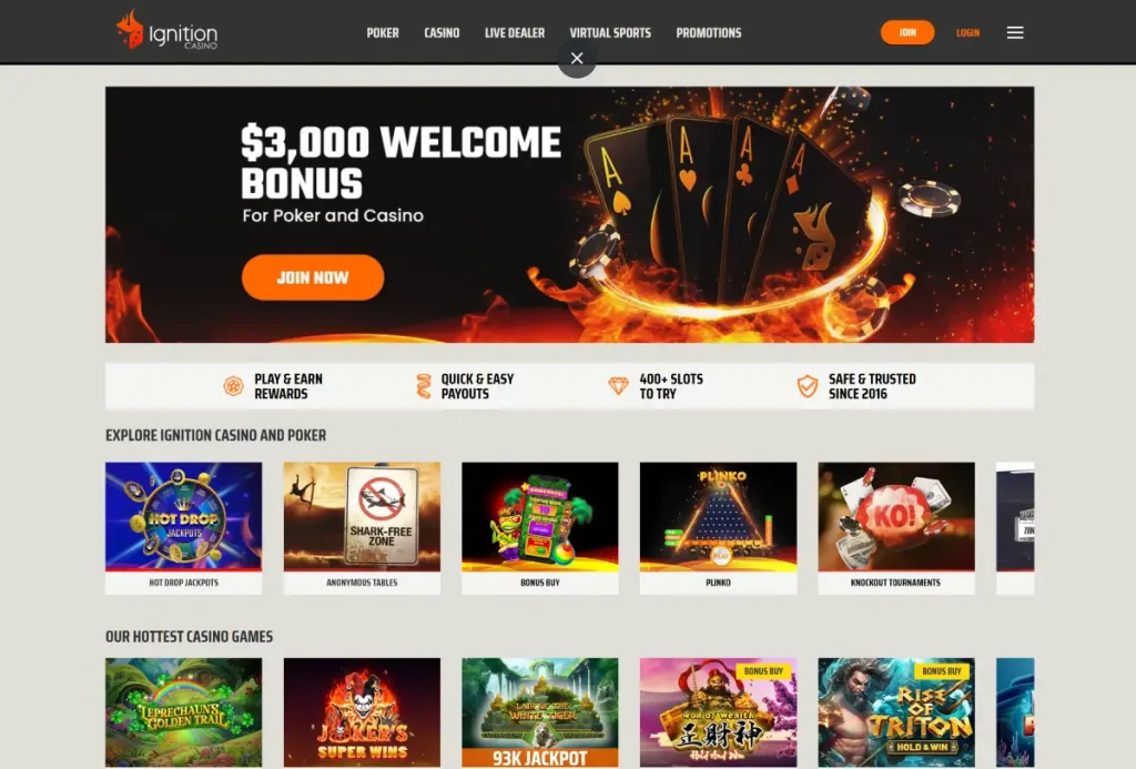 ignition poker home page